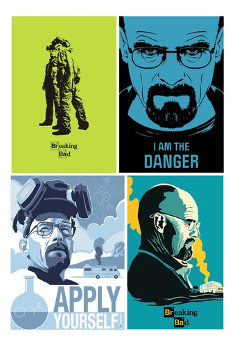 Poster Vinilo Breaking Bad 30x42cm Adhesivo