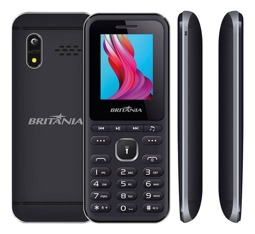 Celular Britânia Bce01 2g Dual Chip Bluetooth Rádio Fm Preto