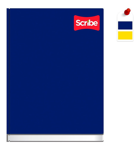 Imagen 4 de 4 de Cuaderno Scribe Francesa Pasta Dura 96h 4 Pzas