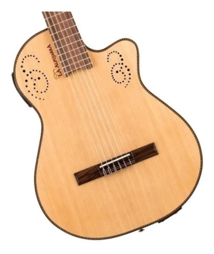 Imagen 3 de 3 de Guitarra criolla electroacústica La Alpujarra 300KEC natural
