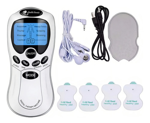Máquina Electromasaje Portátil Terapia Estimulador Tens