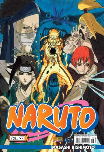 Naruto ed. 55, de Kishimoto, Masashi. Editora Panini Brasil LTDA, capa mole em português, 2014