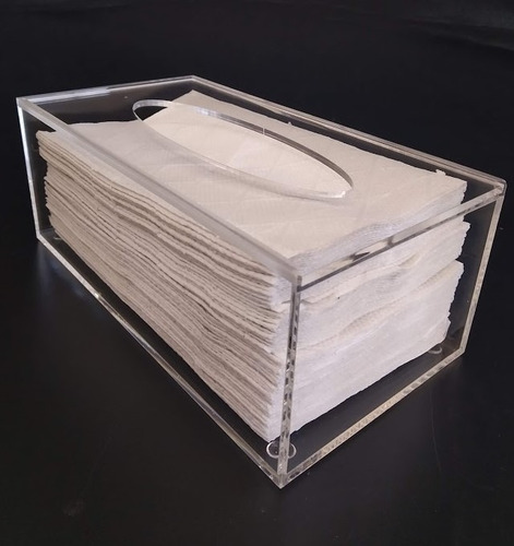 Imagem 3 de 6 de Caixa Porta Lenços De Papel Ou Interfolha Acrilico Cristal