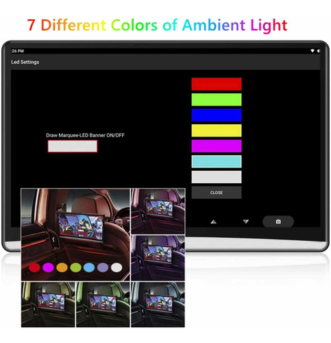 Pantalla Monitor 4k Android10 Wifi Auto Sinyofox 13.3pulgada
