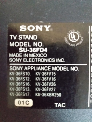 Imagen 4 de 8 de Tv Sony Wega Kv-38fx250 + Reproductor Dvd + Auricular+ Mesa