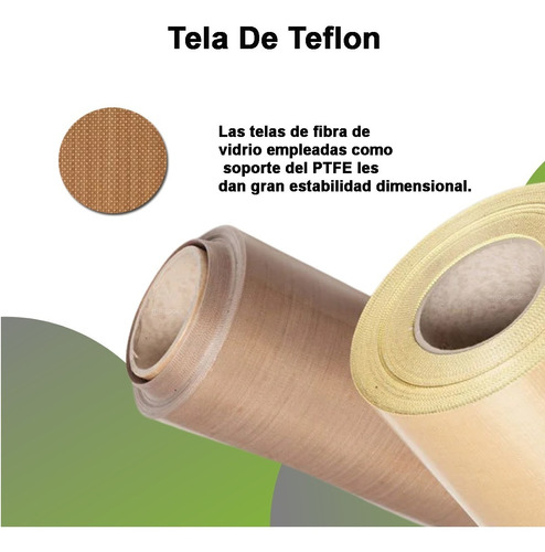 Tela De Teflon Cal 10 Para Selladoras Altas Temperaturas