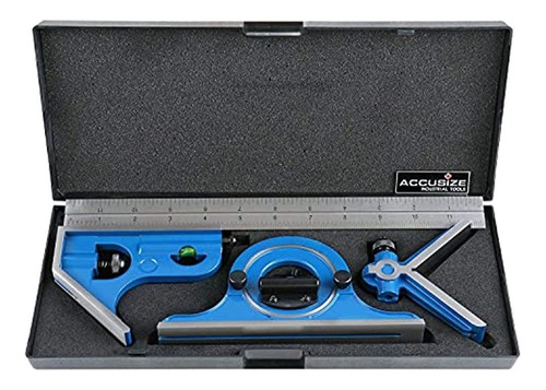 Accusizetools  12 4 Combinacion Cuadrado Gobernante Set Tra