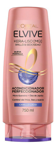 Acondicionador Elvive Kera-liso Brillo Y Sedosidad X 750 Ml