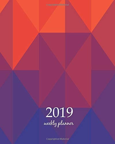 2019 Weekly Planner Calendar Schedule Organizer And Journal 
