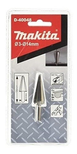 Broca Conica Hss 3-14 Mm Zanco De 3 Soportes Makita D40048