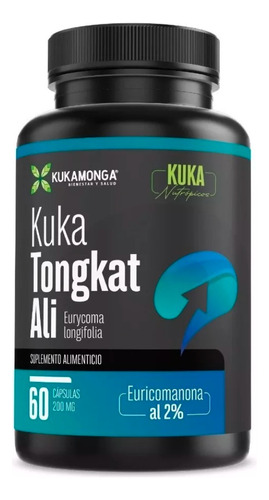 Tongkat Ali 2% Euricomamona Precursor Testosterona 60 Caps