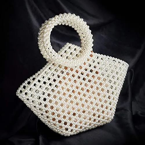 Bolsos De Embrague De Perlas Grandxii Para Mujer, Bolsos De