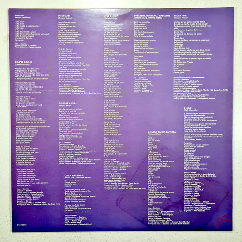 Caetano Veloso - Uns (1983) Brasil - Vinilo / Lp (Usado)
