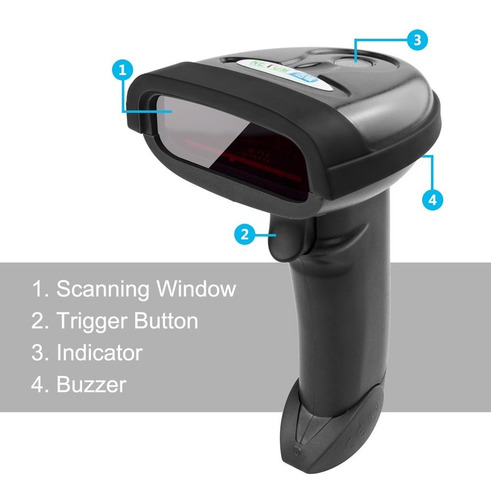 Lector De Código De Barras Inalámbrico Netum Nt-1698w