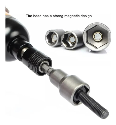 Juego Magnéticas Hexagonales Llave Vaso Para Tuercas 6-19mm