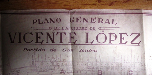 Catastro Vicente López 1955, Con Panamer En Obra Gran Tamaño