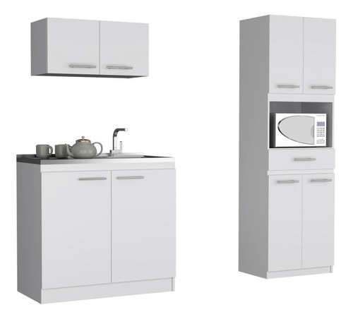 Mueble Sobre Campana+ Auxiliar Micro + Mueble Inferior