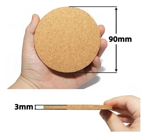 Posavasos De Madera, Cuadrado, Redondo, Para 10 Tazas De Té