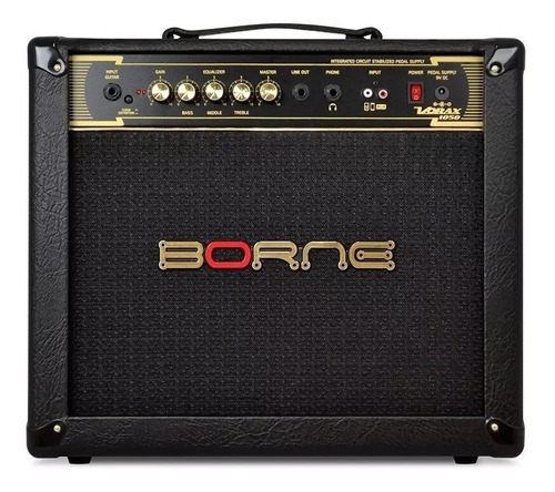 Cubo Amplificador Guitarra Borne Vorax 1050 50w Rms - Preto 110V