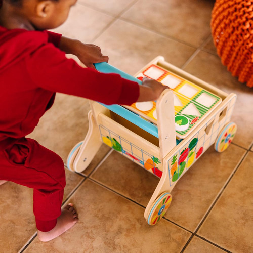 Carrito De Madera Para Niños + Y Formas