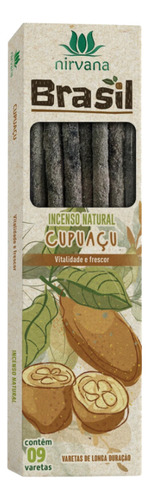 Incenso Natural Nirvana Novos Aromas Do Brasil - 2hr Queima Fragrância Cupuaçu