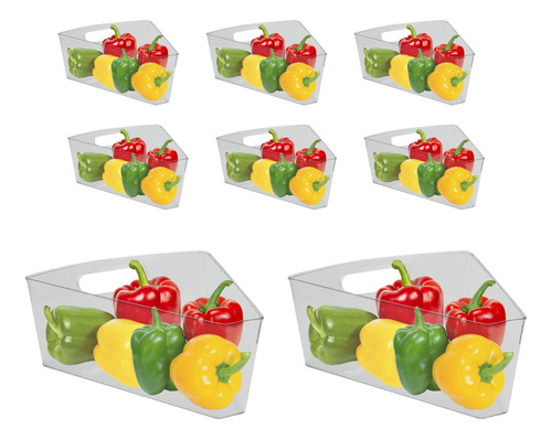 Set 8 Bandejas Triangulares Para Refrigerador