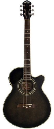 Oscar Schmidt Og10cef Ftb Guitarra Electroacústica Resaque Color Negro Orientación De La Mano Derecha