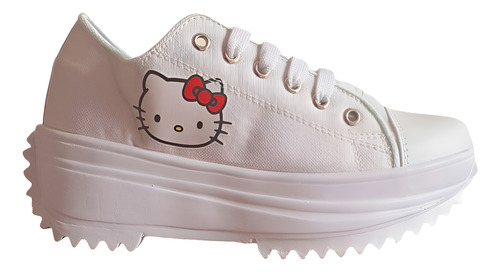 Tenis Urbano Plataforma Hello Kitty Tema Chuck
