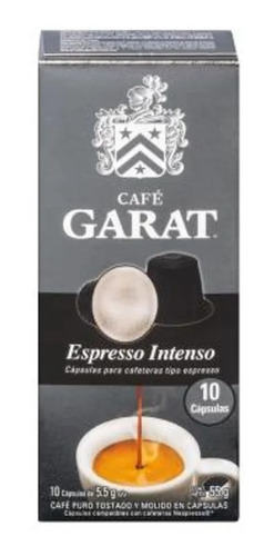 Café Garat Cápsulas Intenso con 10 Cápsulas de 5.5g