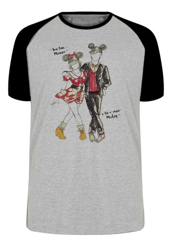 Camiseta Luxo Sou Minnie Tu Mickey Namoro Casal Presente