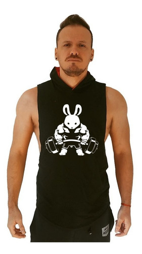 Musculosa Sudadera Capucha Rabbit Gym Gimnasio Crossfit