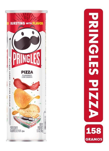 Snacks Papas Fritas, Marca Pringles - Sabor A Pizza (158gr)