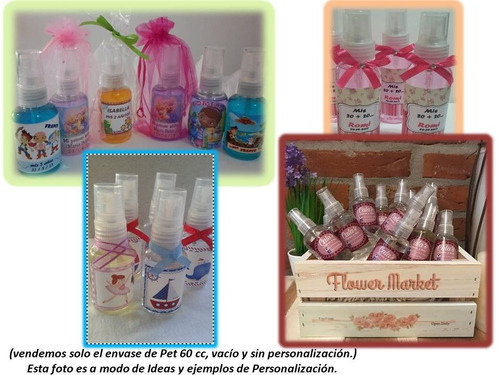 Imagen 4 de 4 de Envase Frasco Pet 60cc, Atomizador, Spray, Perfume Souv. X60
