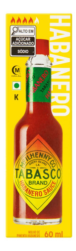 Molho Pimenta Tabasco Habanero 60 Ml Chili