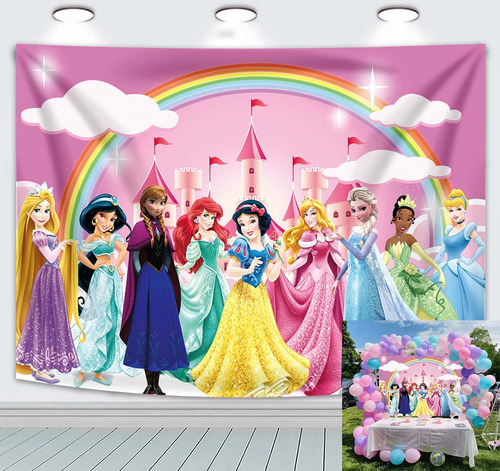 Fondo Princesa Arcoiris Dreammy Pink Castle Shining Para