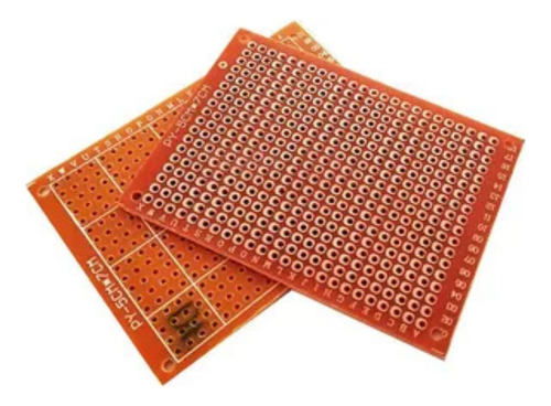 Set 5 Unid Placa Pcb Perforada 5x7cm Arduino Pic Electrónica