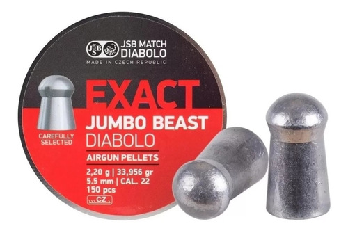 Balines Jsb Exact Jumbo Beast 5,5 Mm 33.95 Gr 150 U 4761