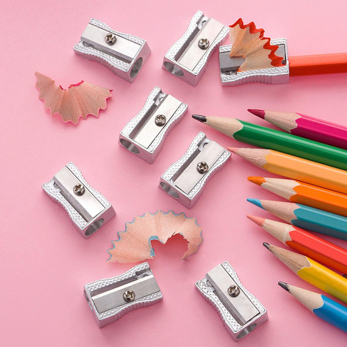 12 Colores Madera + Goma Sacapuntas Metal Borrador Lápices