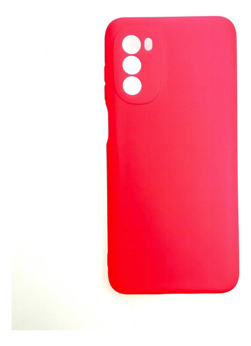 Case Capinha Capa Silicone Premium Para Motorola Moto G82 Cor Rosa pink Veludo por Dentro