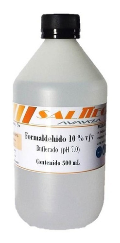 Formol Formalina 10% Estabilizado Ph 7 X1000 Ml - Salttech