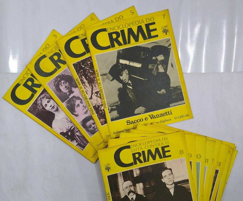 Kit Enciclopédia Do Crime Com 65 Fascículos Em Conjunto