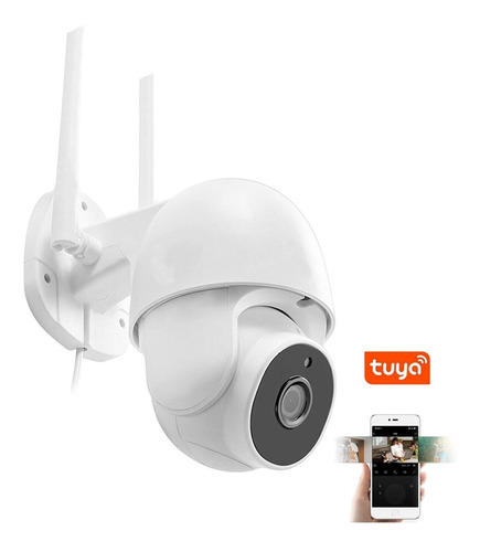 Camara Robotica Exterior Interior Wifi 1080p App Tuya Domo