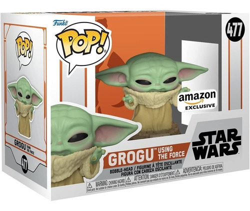 Funko Pop:star Wars Baby Yoda Grogu Mandalorian 477 - Fuerza