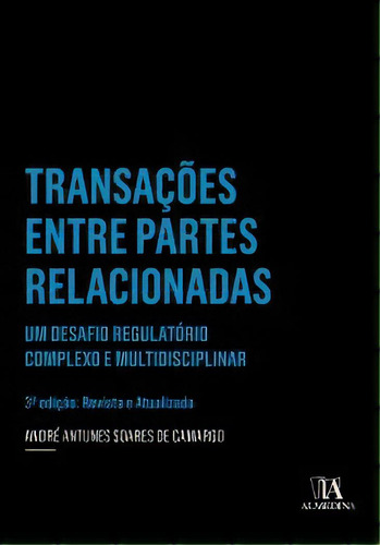 Transações Entre Partes Relacionadas, De Camargo De. Editora Almedina Em Português