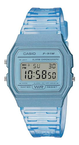 Reloj Para Unisex Casio F91ws-2df Azul