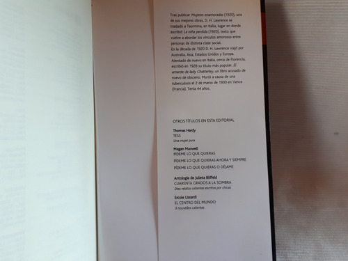 Imagen 4 de 5 de El Amante De Lady Chatterley D. H. Lawrence Ed. Planeta