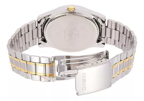 Reloj pulsera Casio Enticer MTP-V001 de cuerpo color plateado