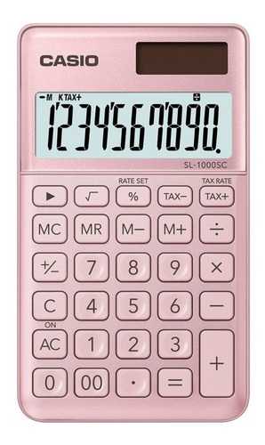 Calculadora Casio Sl-1000sc Pk Solar 10 Dig. Rosa