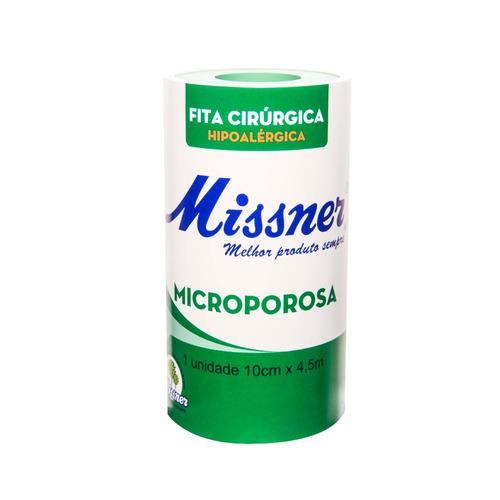 12 Un. Fita Microporosa 10cm X 4,5m Micropore Branca Missner