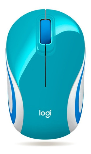 Mini Mouse Logitech M187 Inalambrico - Azul Claro